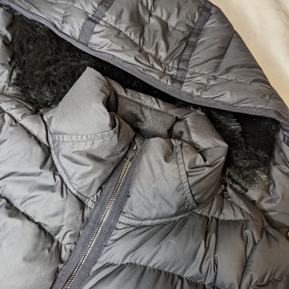 Athleta Black Long Puffer Parka - Picture 3 of 15